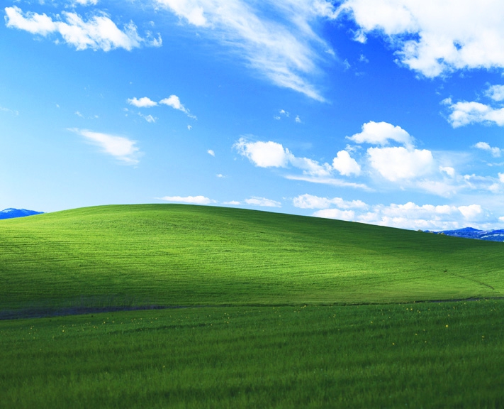 ภาพ Bliss วอลเปเปอร์ของ Windows XP