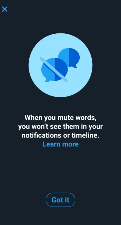 การตั้งค่า Muted words บน Twitter