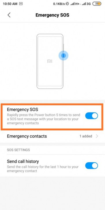 วิธีเปิดใช้งาน Emergency SOS บนมือถือ Xiaomi