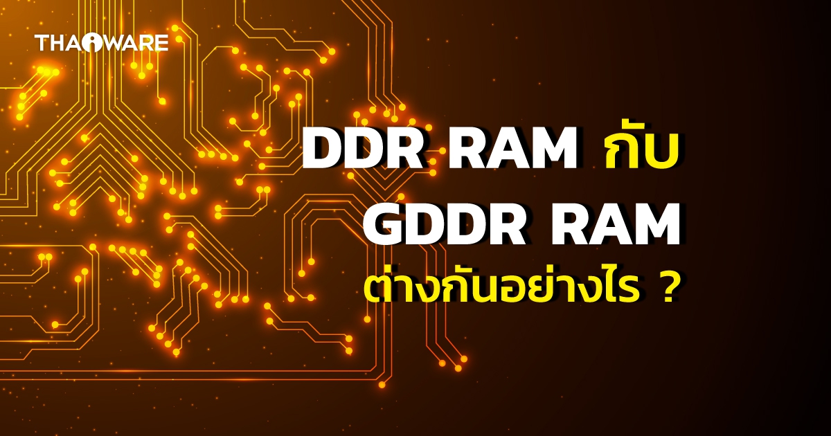 หน่วยความจำ DDR กับ GDDR แตกต่างกันอย่างไร ? (What is the Difference Between GDDR and DDR Memory ?)
