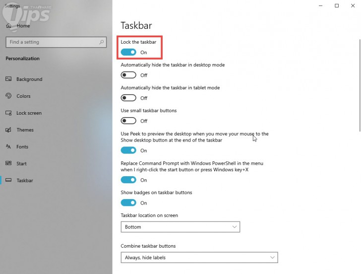 วิธีแก้ไขไม่ให้ทาสก์บาร์เคลื่อนที่ (How to fix Windows Taskbar not to move around ?)