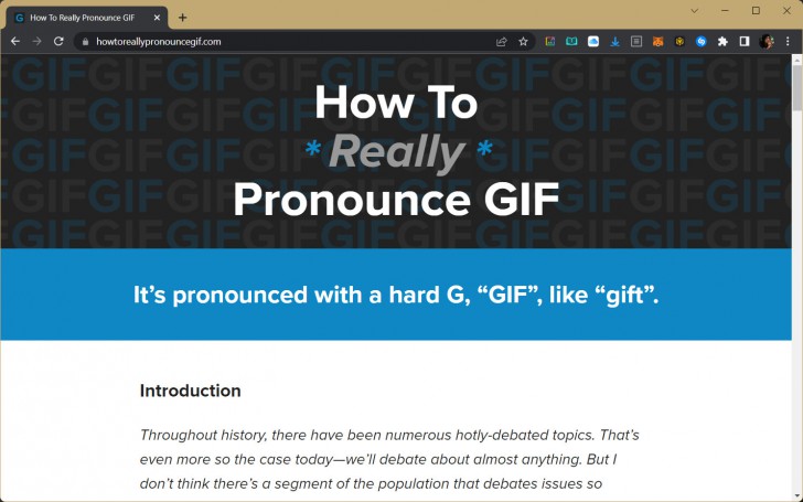 GIF อ่านออกเสียงว่าอย่างไร ? พบกับเรื่องวุ่นวาย ของการอ่านออกเสียง ชื่อไฟล์ตระกูล "GIF"