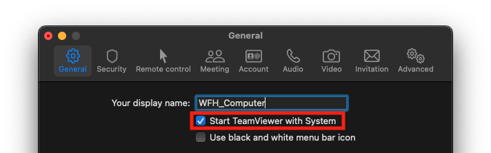 อนุญาตคำสั่ง “Start TeamViewer with System” ใน TeamViewer