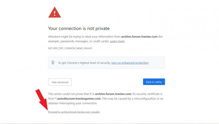 การเตือน "Your connection is not private" คืออะไร ?