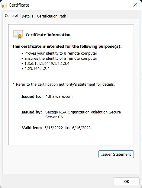 วิธี ดูรายละเอียด SSL Certificate บน Google Chrome 