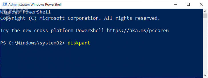 ใช้คำสั่ง DiskPart ใน Command Prompt (Use DiskPart Command Prompt Utility)