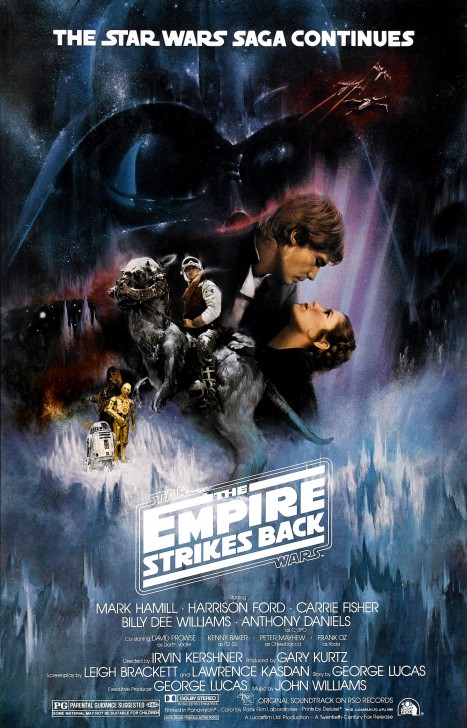 โปสเตอร์หนัง ภาพยนตร์ Star Wars: Episode V - The Empire Strikes Back ค.ศ. 1980 (พ.ศ. 2523)