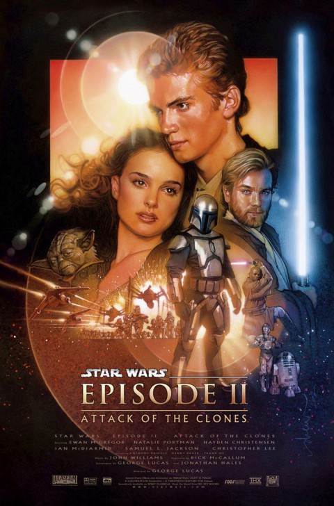 โปสเตอร์หนัง ภาพยนตร์ Star Wars: Episode II - Attack of the Clones ค.ศ. 2002 (พ.ศ. 2545)