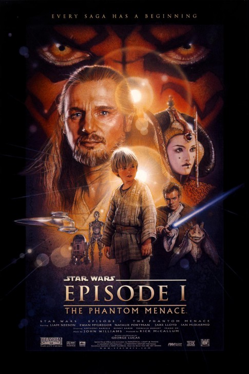 โปสเตอร์หนัง ภาพยนตร์ Star Wars: Episode I - The Phantom Menace ค.ศ. 1999 (พ.ศ. 2542)