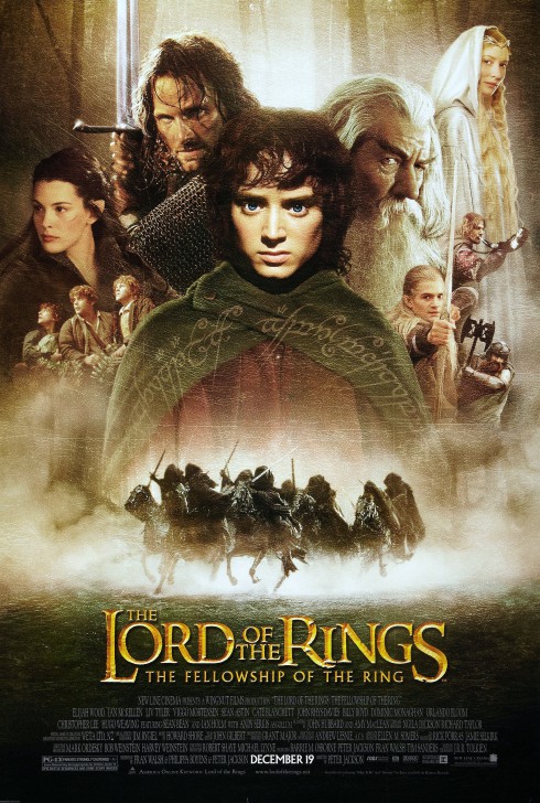 โปสเตอร์หนัง ภาพยนตร์ The Lord of the Rings : The Fellowship of the Ring ค.ศ. 2001 (พ.ศ. 2544)