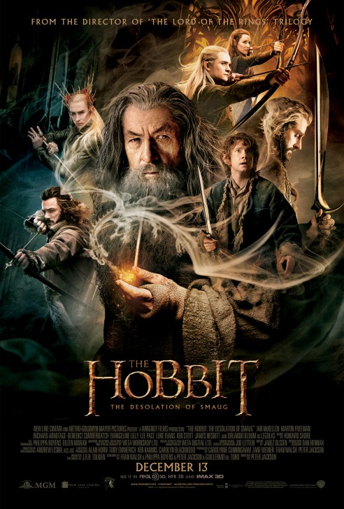 โปสเตอร์หนัง ภาพยนตร์ The Hobbit : The Desolation of Smaug ค.ศ. 2013 (พ.ศ. 2556)