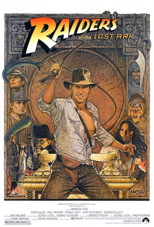 โปสเตอร์หนัง ภาพยนตร์ Raiders of the Lost Ark ค.ศ. 1981 (พ.ศ. 2524)