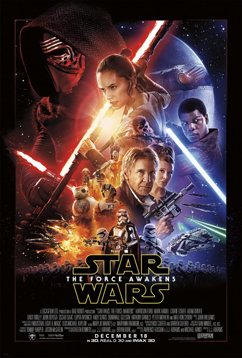 โปสเตอร์หนัง ภาพยนตร์ Star Wars: Episode VII - The Force Awakens ค.ศ. 2015 (พ.ศ. 2558)