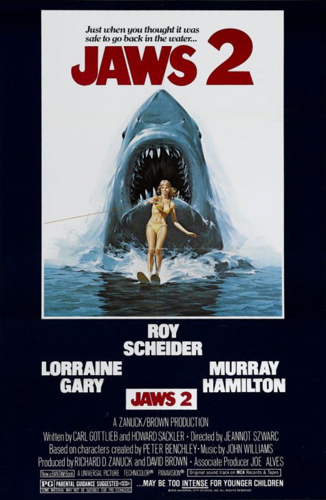 โปสเตอร์หนัง ภาพยนตร์ Jaws 2 ค.ศ. 1978 (พ.ศ. 2521)