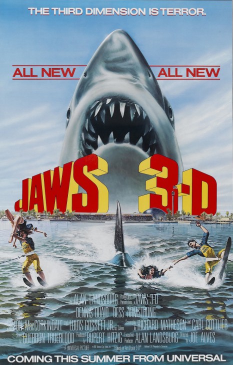 โปสเตอร์หนัง ภาพยนตร์ Jaws 3-D ค.ศ. 1983 (พ.ศ. 2526)