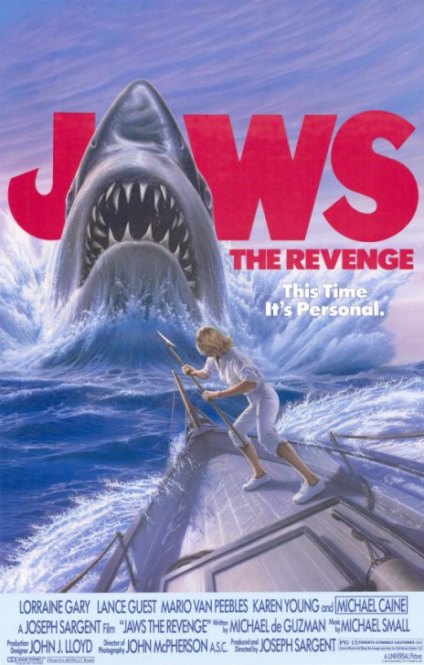 โปสเตอร์หนัง ภาพยนตร์ Jaws: The Revenge ค.ศ. 1987 (พ.ศ. 2530)