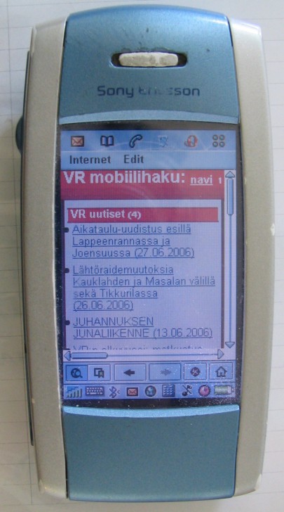 โทรศัพท์มือถือ Sony Ericsson P800