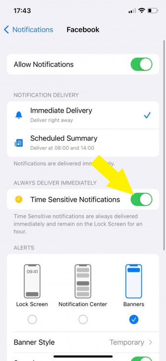 เปิดใช้ Time-Sensitive Notifications สำหรับแอปพลิเคชันที่สำคัญ