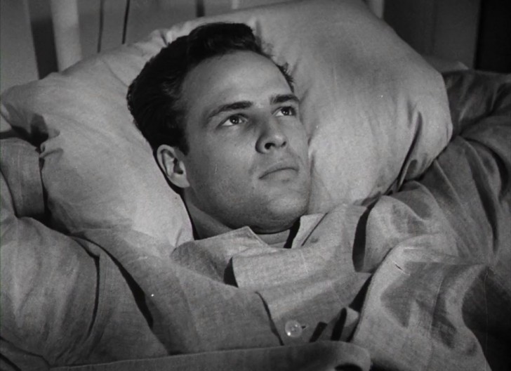 Marlon Brando ในบท Ken Wilocek จากหนัง ภาพยนตร์ The Men ค.ศ. 1950 (พ.ศ. 2493)
