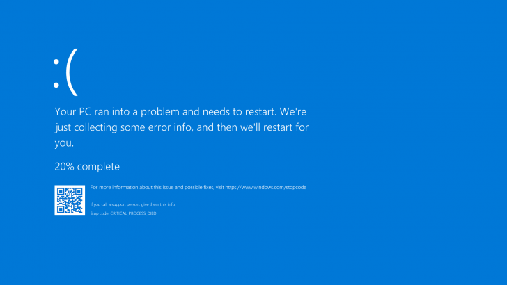 Blue screen หน้าจอแสดงอาการผิดปกติของระบบปฏิบัติการ Windows