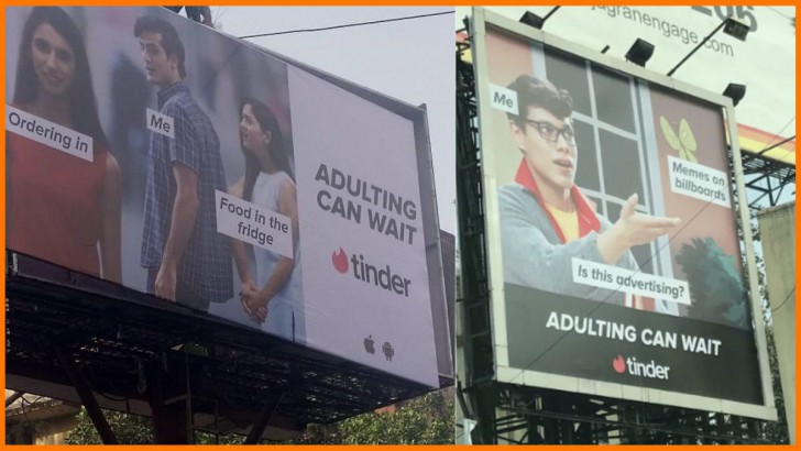 การตลาด Meme ของ Tinder ประเทศอินเดีย